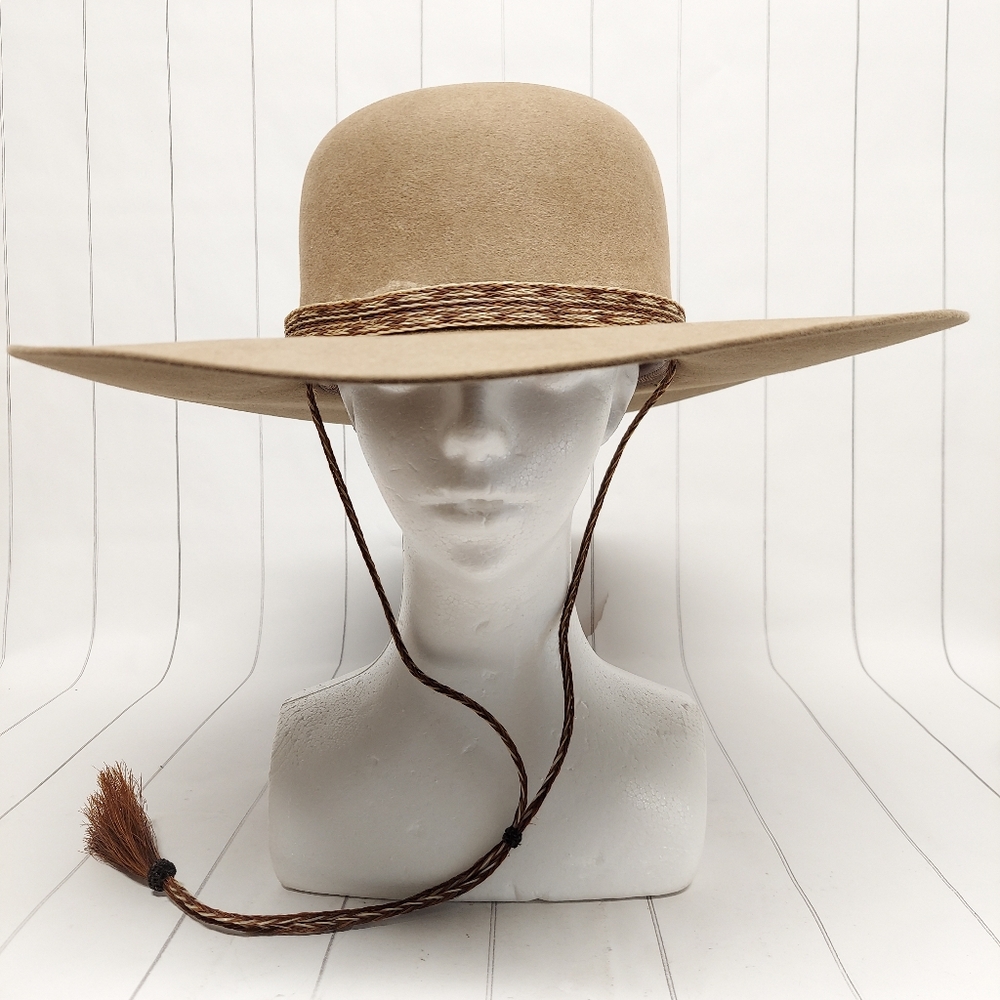 D Bar J Custom Hat 5X Beaver Fur Brown Felt Cowboy Hat